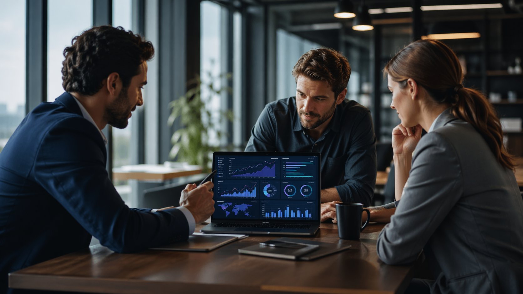 Executive performance dashboard with first-party attribution and KPI tracking